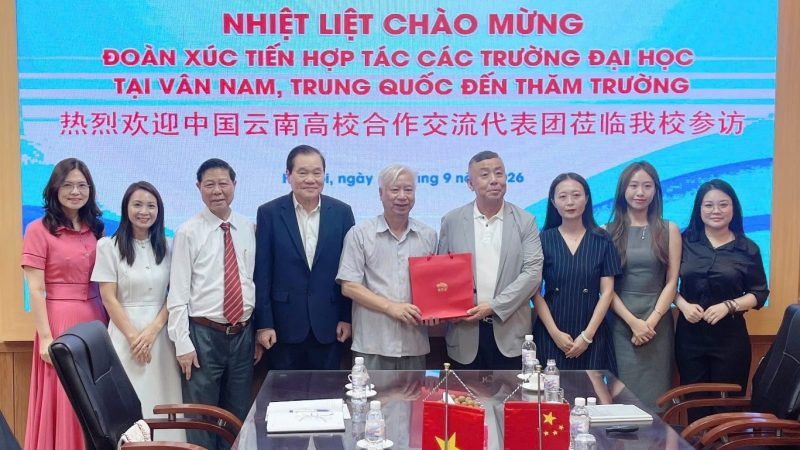 HUBT tiếp đón đoàn công tác quốc tế, thúc đẩy hợp tác đào tạo